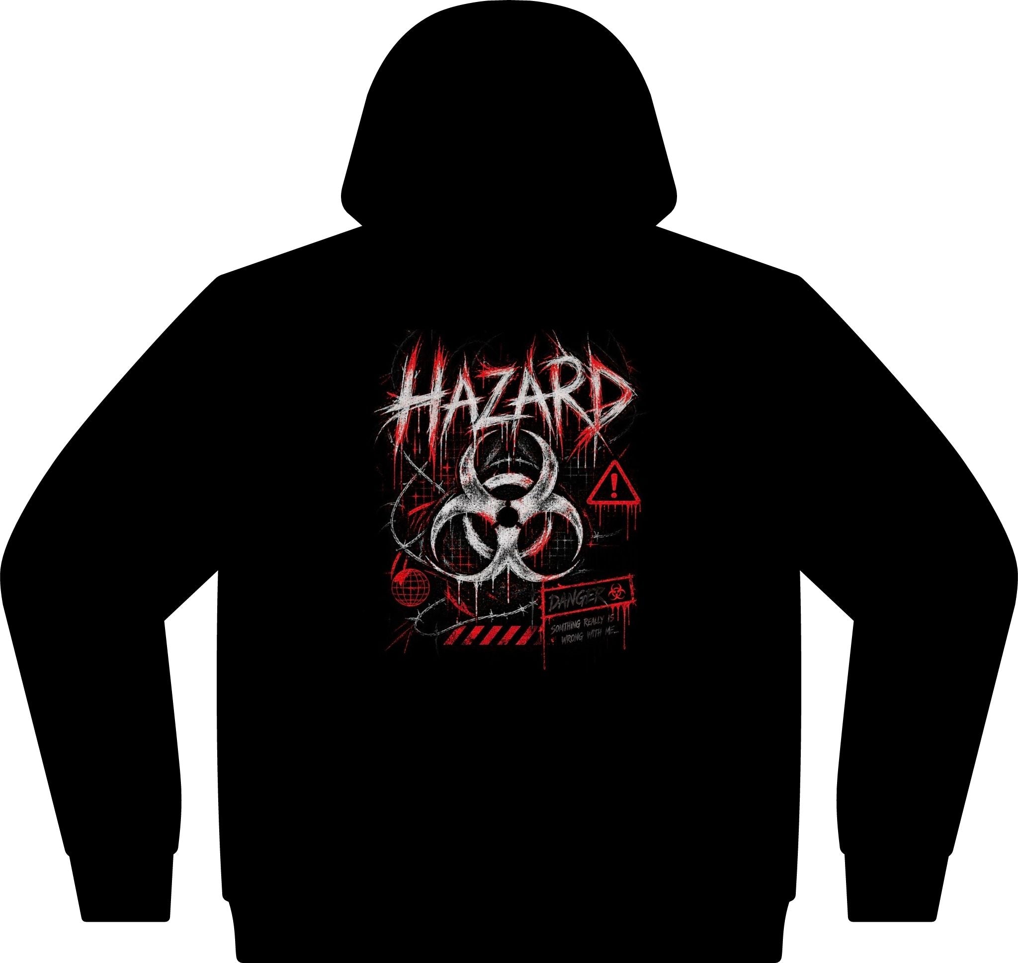 “Error Hazard” Black Hoodie