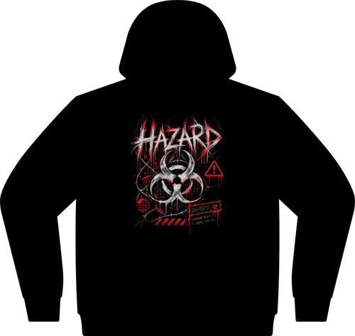 “Error Hazard” Black Hoodie