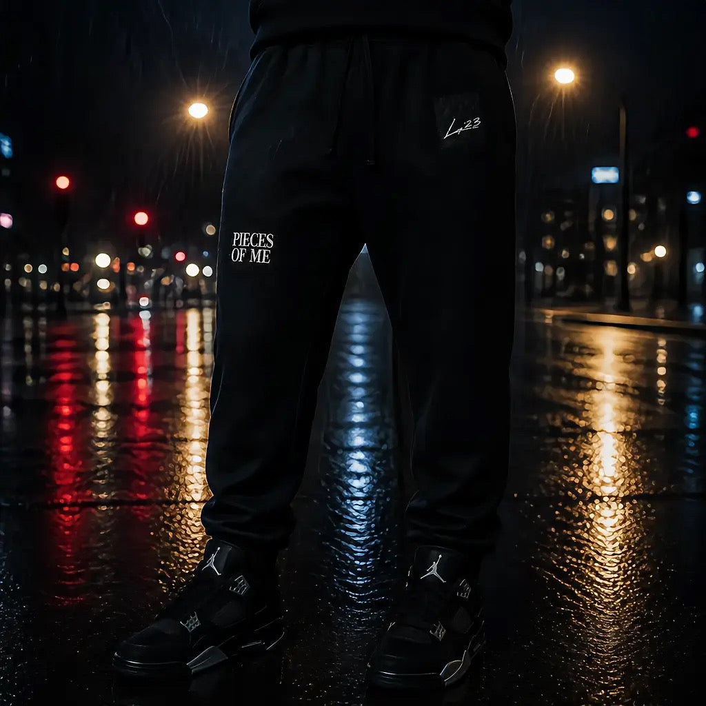 “Pieces Of Me” Black Sweatpants
