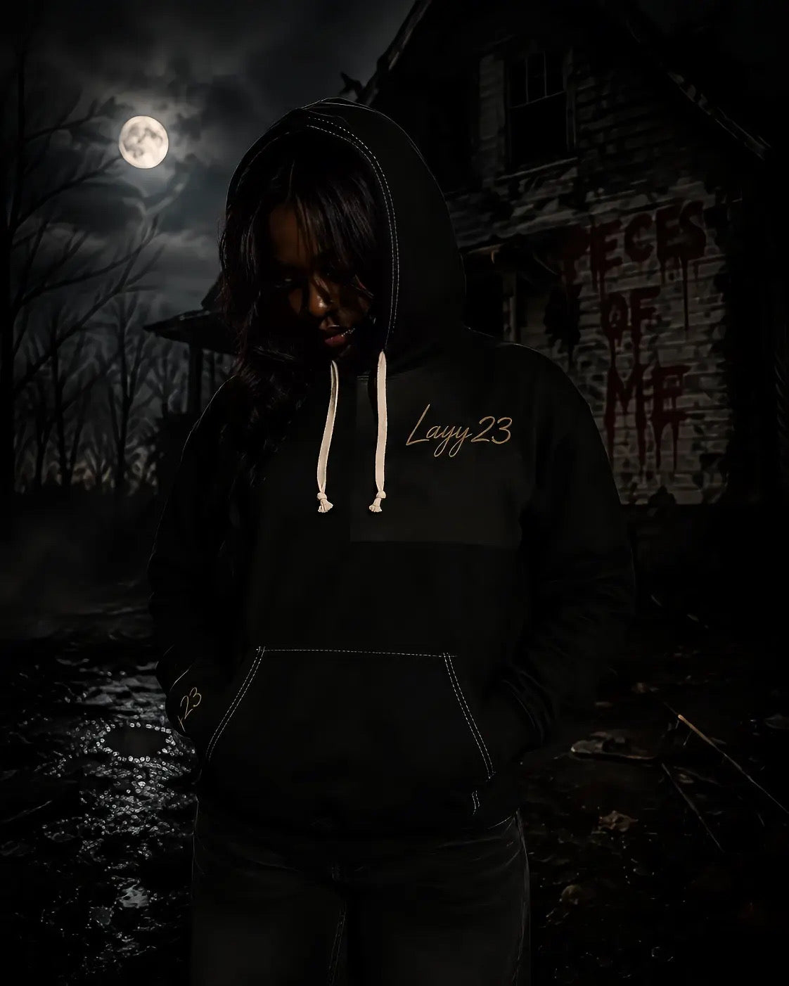 “Pieces Of Me” Black Hoodie